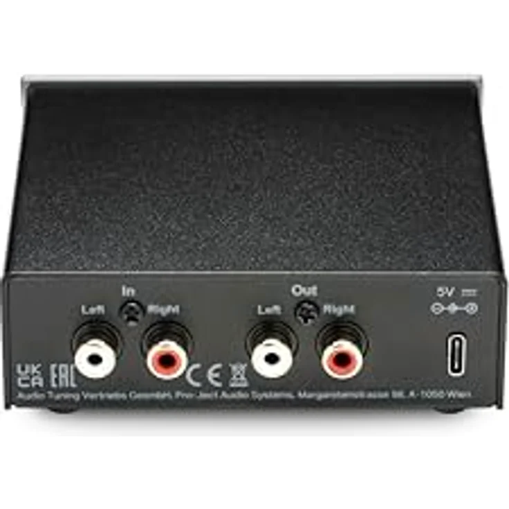Pro-Ject Head Box E Mikro High End Kopfhörerverstärker, 665mW Leistung, diskretes Design, schwarz – Bild 2