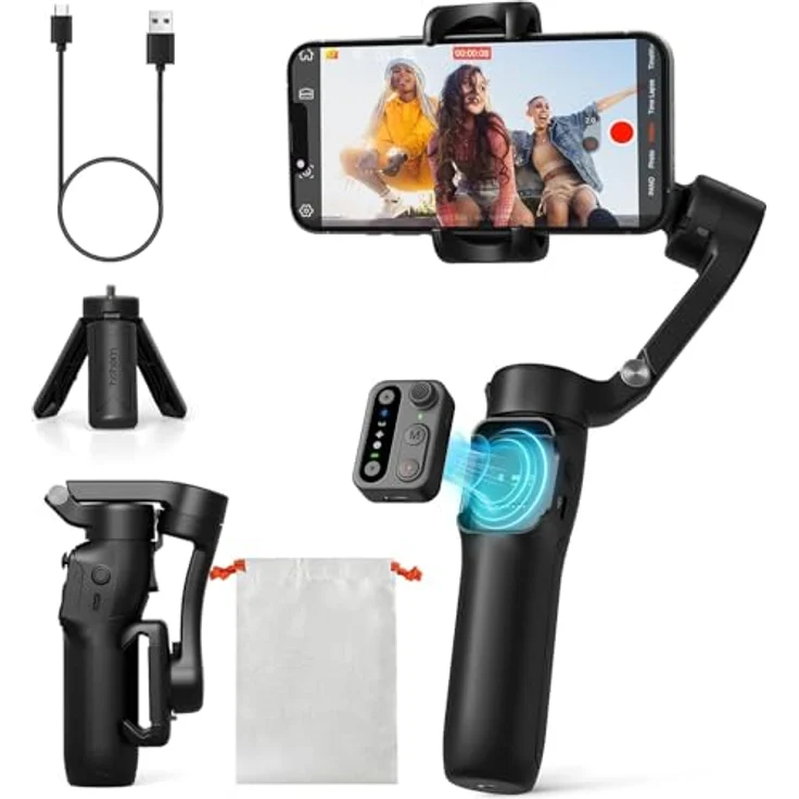 Hohem iSteady X3 SE, Stativ für Smartphone mit stabiler Bildhaltung, schwarz – Bild 1