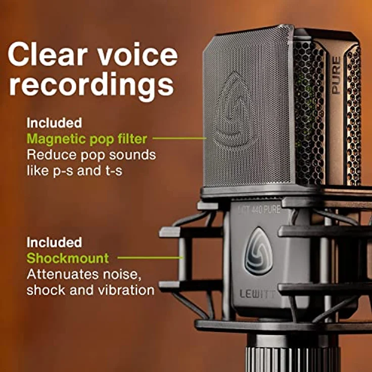 Lewitt LCT-440-PURE Großmembran-Kondensatormikrofon – Bild 4