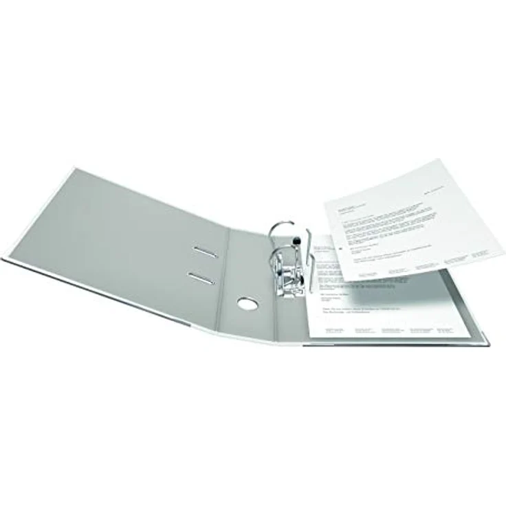 Falken Aktenordner Recycolor 80mm DIN A4, Pappe & Kraftpapier, weiß – Bild 3