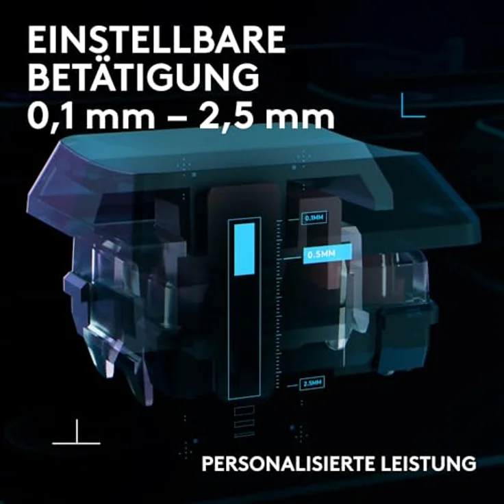 Logitech G G515 Rapid TKL, Flache kabelgebundene Gaming-Tastatur mit analogen flachen Schaltern, Rapid Trigger und USB-A-Anschluss, DEU QWERTZ - Schwarz – Bild 4