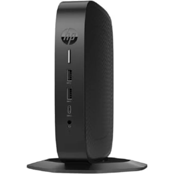 HP Elite t655 Thin Client, AMD Ryzen Embedded R2314, 8GB DDR4, 32GB SSD, Schwarz mit AMD Radeon Graphics