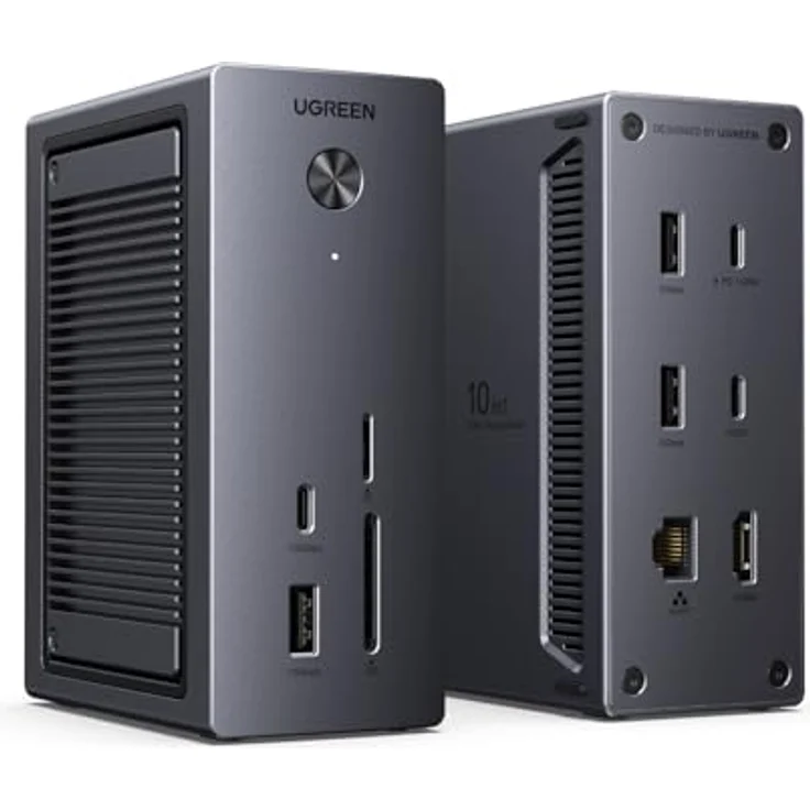 UGREEN Revodok Pro Docking Station, 10-in-1 USB C Hub mit M.2 NVMe Gehäuse, 4K HDMI, 10Gbps Datenübertragung, Gigabit Ethernet, 100W PD, kompatibel mit MacBook Pro/Air und Windows-Laptops – Bild 1