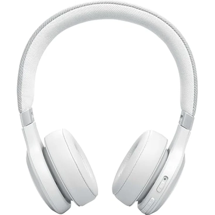JBL Live 670 NC – Bluetooth On-Ear-Kopfhörer mit adaptivem Noise-Cancelling – Kabellose Ohrhörer Signature Sound und Sprachassistent – Langer Musikgenuss für bis zu 65 Stunden – Weiß – Bild 4