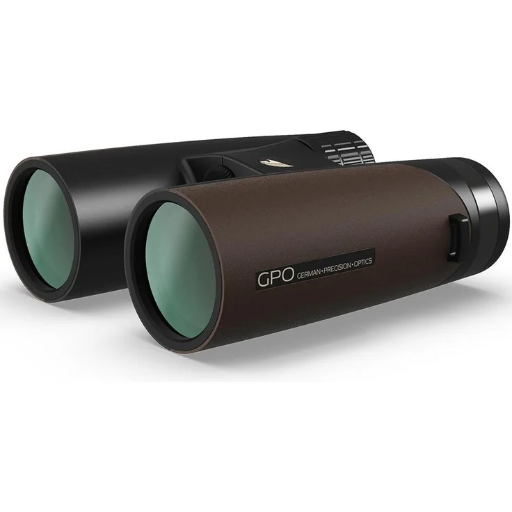GPO Passion ED 10x 42, Fernglas mit Magnesiumgehäuse, schwarz/braun, hohe Randschärfe und Transmissionswerte