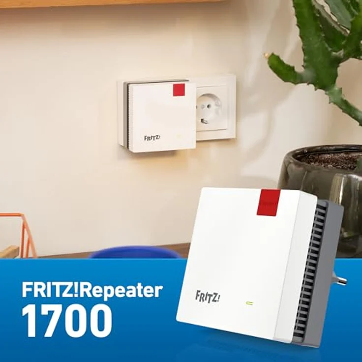 FRITZ! Repeater 1700, WLAN-Repeater mit bis zu 2880 MBit/s, Gigabit-LAN, einfache WPS-Einrichtung, dimmbare LED-Anzeige – Bild 4