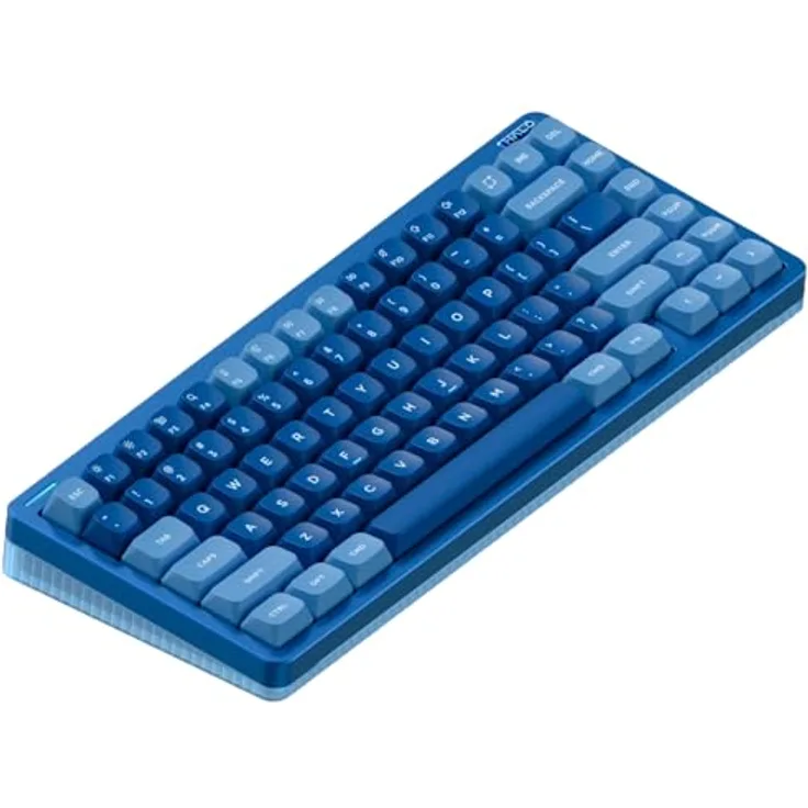 nuphy Halo75 V2 Mechanische Gaming-Tastatur 75% kabellos Hot-Swap-Fähige Tastatur, 83 Tasten RGB-Tastatur mit Hintergrundbeleuchtung, unterstützt Bluetooth/2.4GHz/USB-C (Blue, Raspberry 46gf)