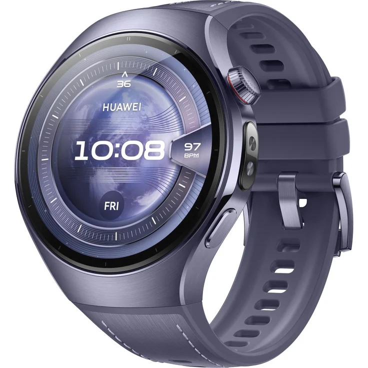 Huawei WATCH 5, Smartwatch mit 1,38" Touchscreen, GPS, lila + FreeBuds 6I schwarz