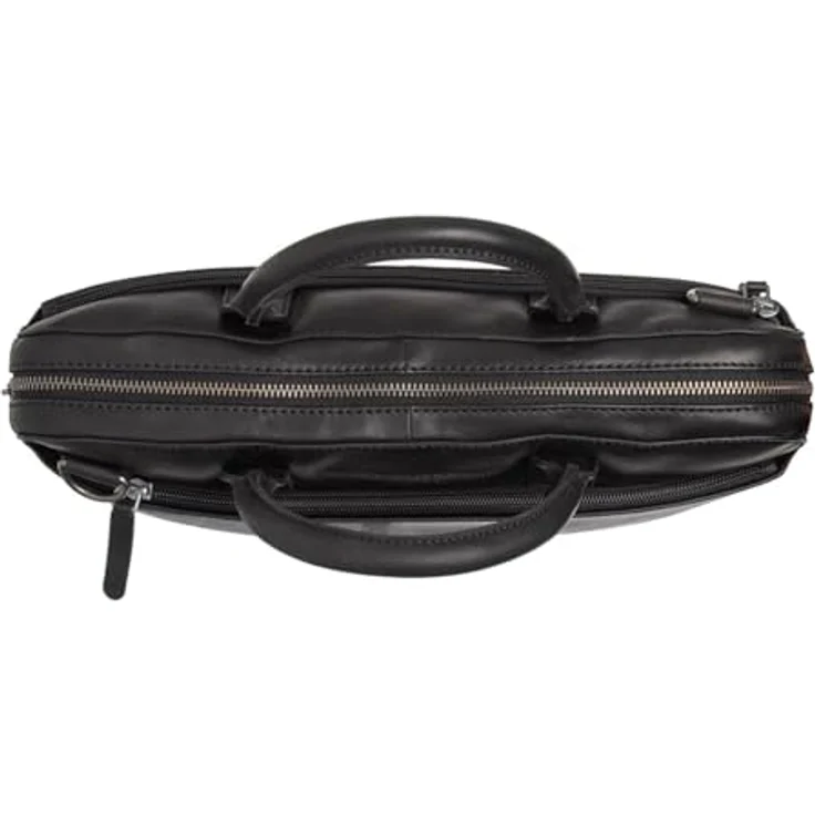 The Chesterfield Brand Tilbury Laptoptasche, 37 cm aus 100% Leder, schwarz – Bild 3