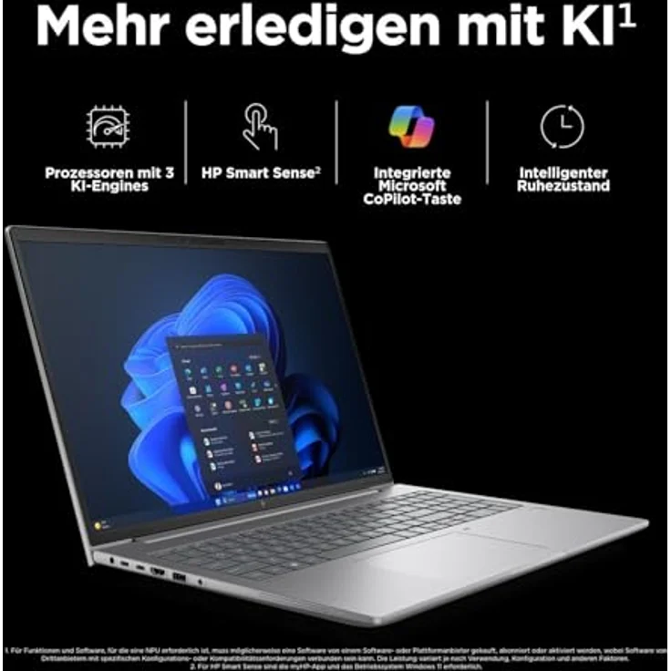 HP ZBook Power G11, Business Notebook mit 16 Zoll WQXGA Display, Intel® Core™ Ultra 7 155U, 32 GB RAM, 1 TB SSD, NVIDIA GeForce RTX™ A500, Grau, Windows 11 Pro – Bild 8