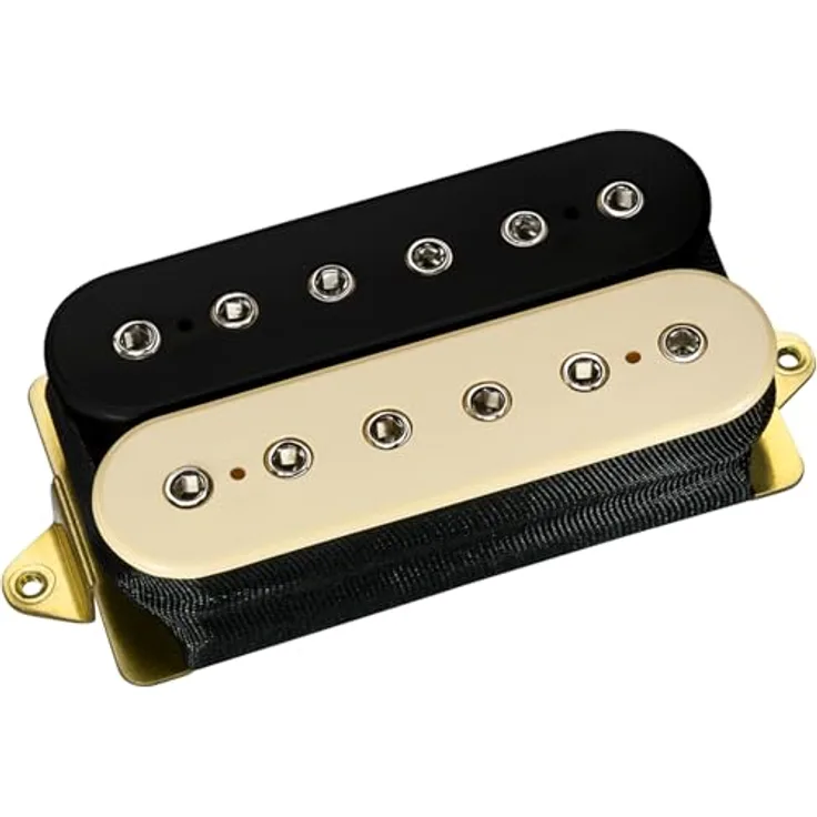 DiMarzio DP 100FBC Super Distortion Humbucker E-Gitarren Tonabnehmer, Schwarz/Crème, hohe Stabilität und Verarbeitung