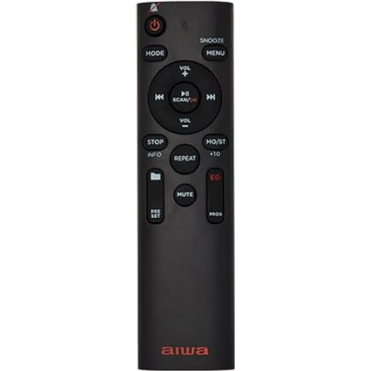 Aiwa BBTU-500DAB/RD, tragbares DAB+ CD-Radio mit 6,1 cm Farbdisplay, Bluetooth 5.0, USB und rotem Gehäuse – Bild 3