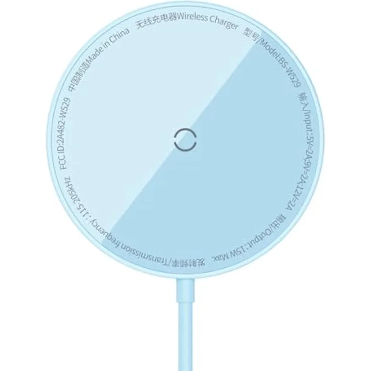 Baseus Simple Mini3 Magnetic Wireless Charger 15W Galaxy Blue (15 W), Wireless Charger, Blau