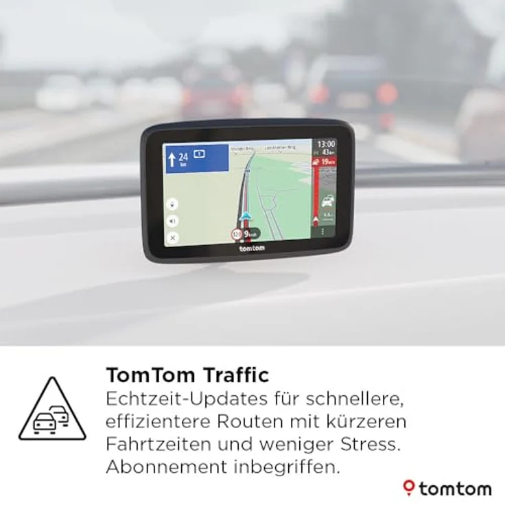 TomTom GO Advanced, 6 Zoll Pkw-Navigation mit TomTom Traffic, Weltkarten-Updates, Wi-Fi-Updates, dynamischem Fahrspurassistenten und umkehrbarer Halterung – Bild 2