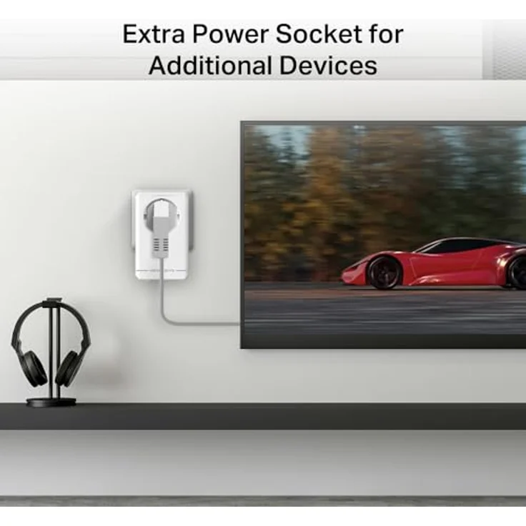 Mercusys AV1000, Gigabit Passthrough Powerline-Adapter mit 1000 Mbit/s und zusätzlicher Steckdose – Bild 5