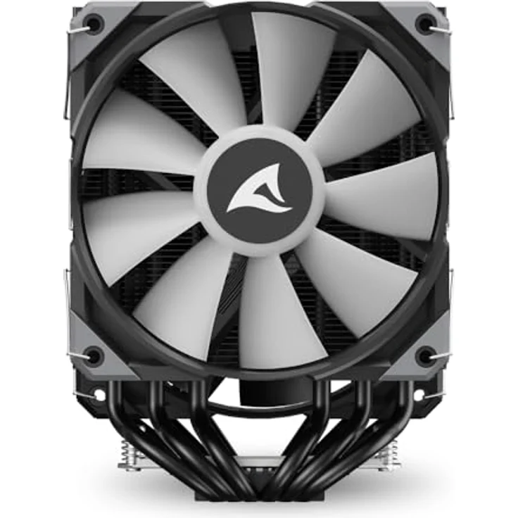 Sharkoon A60 RGB Black Air Cooler, leistungsstarker CPU Kühler mit 121,55 m³/h Luftstrom, 500-1800 RPM, RGB-LED-Beleuchtung, Schwarz – Bild 6