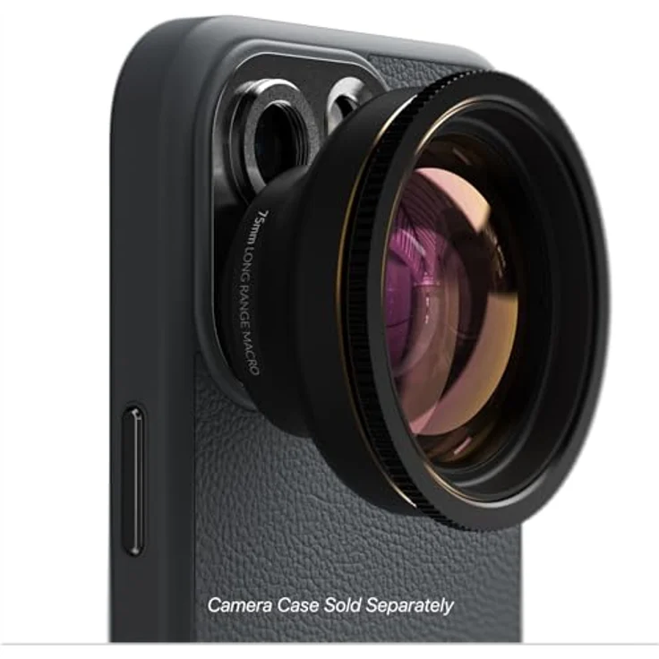 Shiftcam Lensultra 75 mm, Makro-Tele-Objektiv mit 5-10x Zoom, schwarz – Bild 2