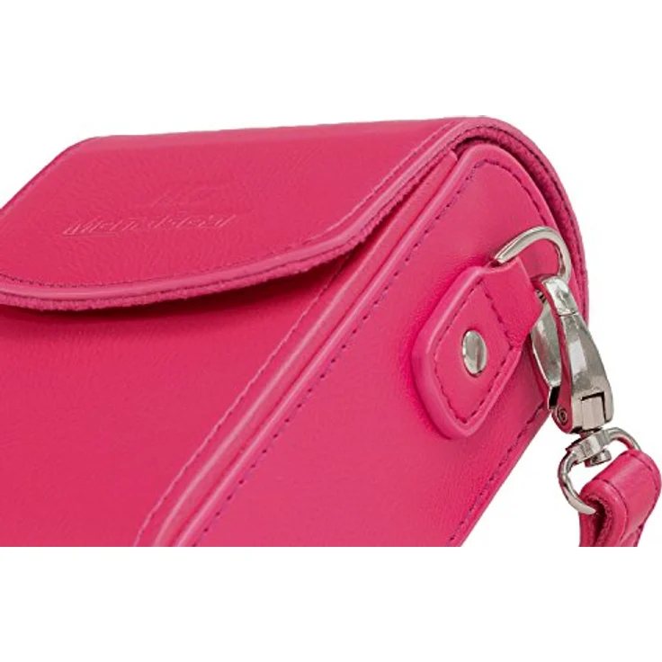 MegaGear MG1429 Panasonic Lumix DC-ZS200, TZ200, Leica C-Lux Leder Kameratasche mit Trageriemen - Rosa – Bild 7