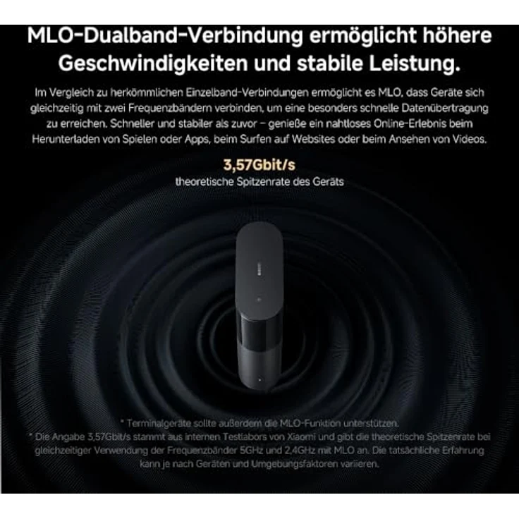Xiaomi BE3600 Pro, Mesh Router 3er Pack mit Wi-Fi 7, Geschwindigkeiten bis zu 3570 Mbps, Grau – Bild 5