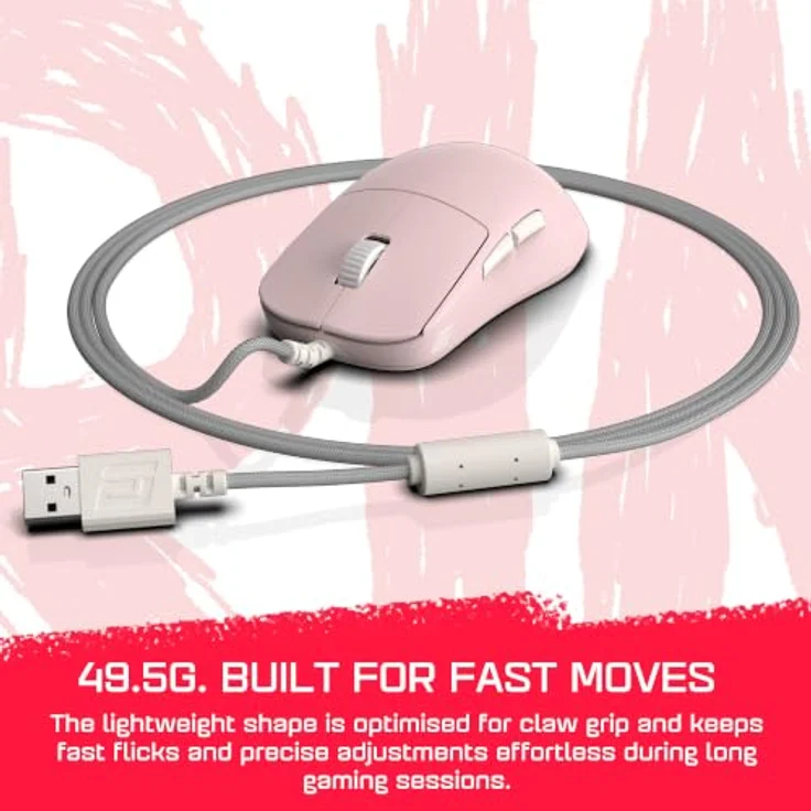 Endgame Gear OP1 8k (v2) - Raw Input Edition - Gaming Maus mit PixArt PAW3950 Sensor, 8000Hz Polling-Rate, Pink – Bild 7
