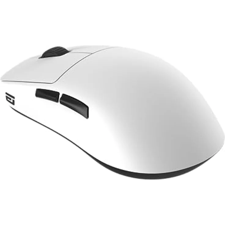 ENDGAME GEAR OP1we Wireless Gaming-Maus, CompX CX52850 Mikrocontroller, Pixart PAW3370 Optischer Sensor, Mod-freundlich, Hybrid-Skate-Design, Claw-Grip, 58,5 g, Weiß
