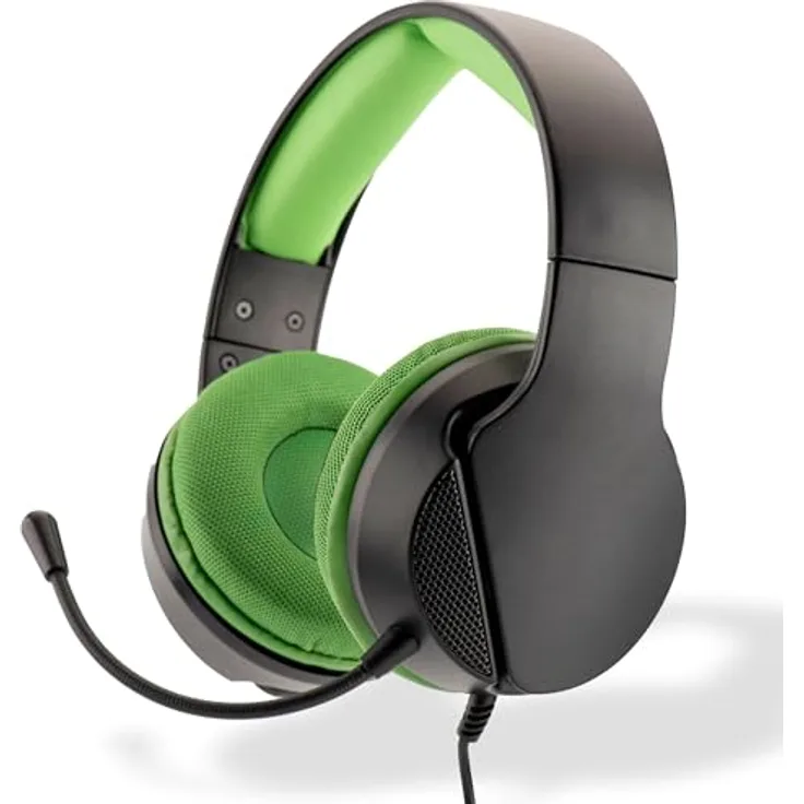 Trade Invaders Universal Headset SPX-300, Kabelgebundenes Gaming Headset für Xbox X/S in Grün und Schwarz, Mehrfarbig