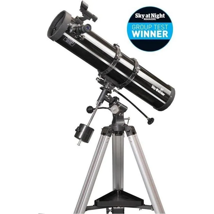 Skywatcher Explorer 130, Newton-Reflektor-Teleskop mit 130 mm Durchmesser, EQ2 Montierung und rotem Punkt Sucher