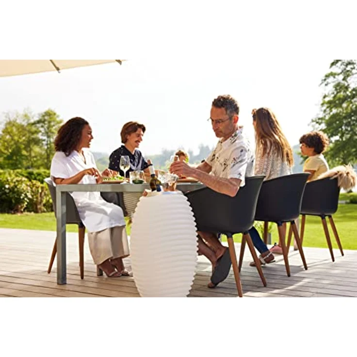Kooduu Synergy 65 - Tragbarer Bluetooth-Lautsprecher, dimmbares LED-Lampe und Weinkühler - Musik und Licht für den Innen- und Außenbereich, wie Partys, Dinner und Feiern Aller Art – Bild 4