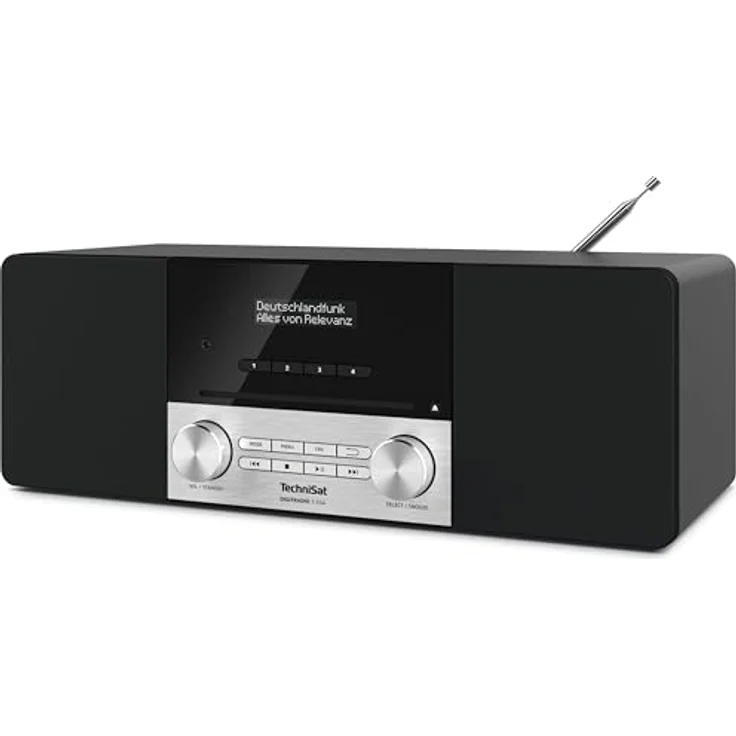 TechniSat DIGITRADIO 3 ASA – Stereo DAB+ Kompaktanlage mit CD-Player, Bluetooth, USB, Radiowecker, Automatic Safety Alert, schwarz – Bild 3