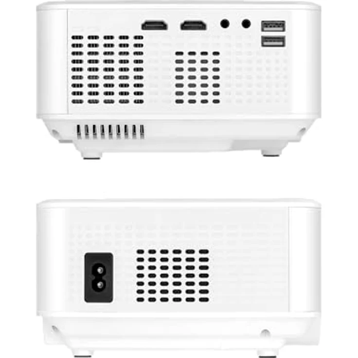 Krüger&Matz V-LED20 Beamer, Full HD+, 5000 lm Helligkeit, 1.4:1 Projektionsverhältnis, Grau – Bild 4