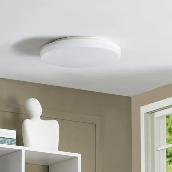 PRIOS LED Deckenleuchte 'Artin' (Modern) in Weiß für Badezimmer (1 flammig) - Energiesparende Lampe mit hochwertigen Leuchtmitteln – Bild 3