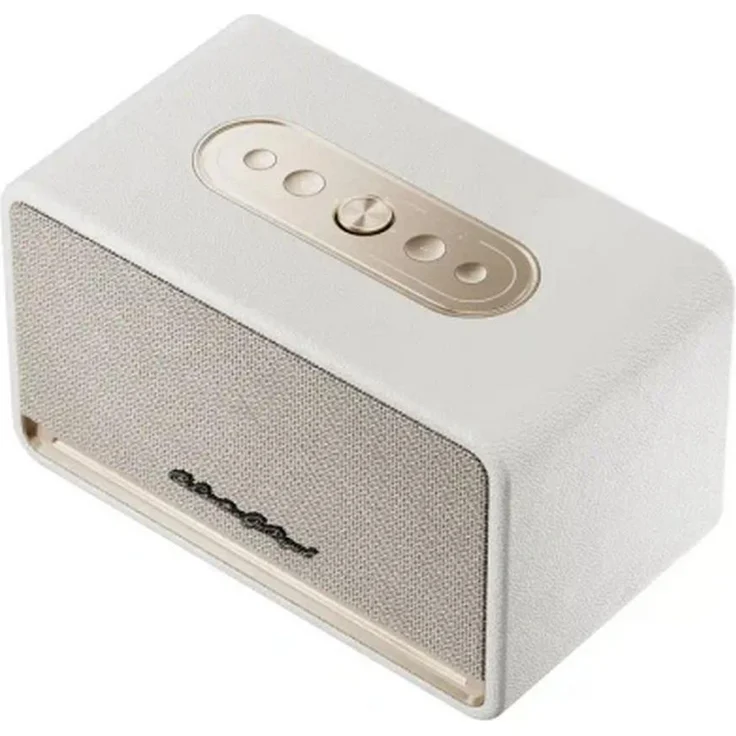 QCY SP300, Kabelloser Lautsprecher in Weiß mit Bluetooth 6.0, 40 W, Hi-Res Audio, IPX6-Spritzwasserschutz, 14 Stunden Akkulaufzeit