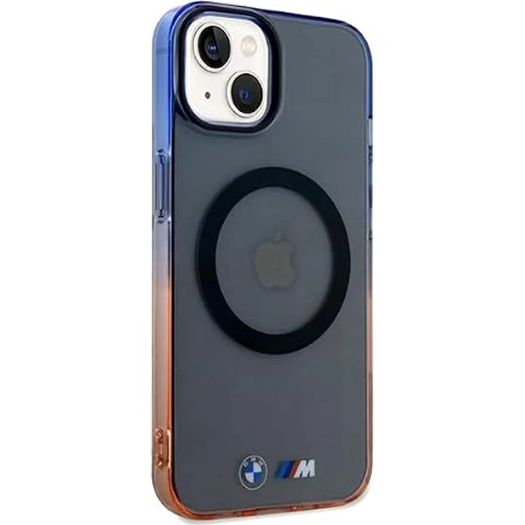 BMW Gradient Bumper MagSafe Case für iPhone 15 Plus / 14 Plus, schützende Handyhülle in Grau mit exklusivem Design – Bild 4