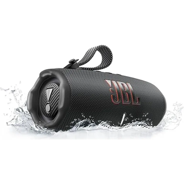 JBL Charge 6, tragbarer Bluetooth-Lautsprecher, 28 Stunden Akkulaufzeit, IP68 wasserdicht, Staub- und stoßfest, Pro Sound mit AI Sound Boost, Auracast Multi-Speaker, Schwarz