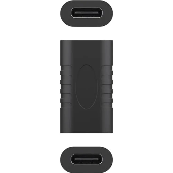 Goobay 45401 Adapter USB-C auf USB-C, schwarz - USB-C Buchse auf USB-C Buchse – Bild 4