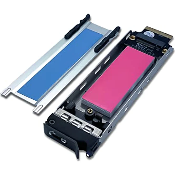 FANTEC NVMePCIe-WL-TR-1, PCIe 3.0/4.0 x4 NVNe SSD interner PC Einbaurahmen Adapterkarte werkzeugloser Einbau – Bild 4