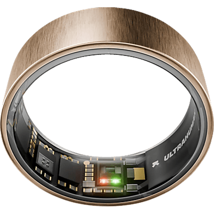 ULTRAHUMAN Ring AIR, Schlaf- und Fitness-Tracker aus Titan, Brushed Rose Gold, Größe 6, wasserdicht, mit detaillierter Gesundheitsanalyse