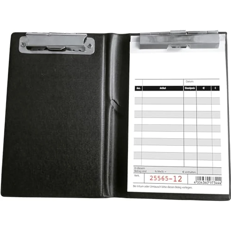Sigel Kassenblock Formularbuch, 10x15 cm, Recyclingpapier, fortlaufend nummeriert, 2x50 Blatt mit Additionsblatt – Bild 2