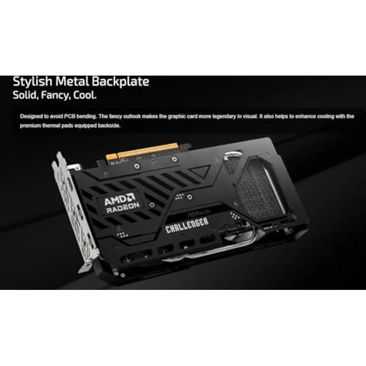 ASRock RX9060XT CL, 16GB GDDR6 Grafikkarte mit 3320MHz Boost Clock, HDMI 2.1b und 2x DisplayPort 2.1a – Bild 4