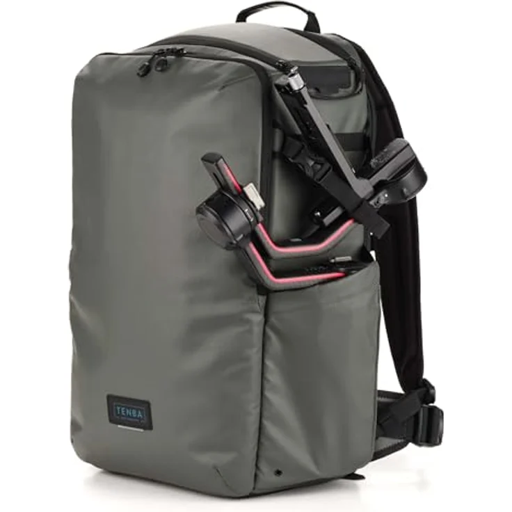 Tenba Solstice V2 24L Fotorucksack, Kameratasche für 1-2 Kameras und 7-9 Objektive, grau mit Laptopfach und Wetterhaube – Bild 6