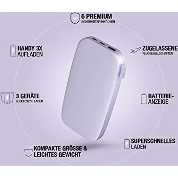 Powerbank 18000 mAh USB-C - Fast Charging - Storm Grey – Bild 2