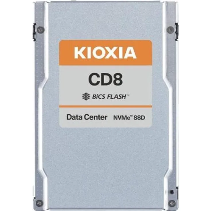 Kioxia CD8-V Series KCD8XVUG1T60, 2.5" NVMe SSD mit 1600 GB, 1.25 Mio IOPS und 3 DWPD