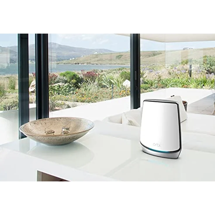 Netgear Orbi RBK853 WiFi 6 Mesh-WLAN-System (6.000 MBit-s Geschwindigkeit, Tri-Band 3er Set mit Mesh-Router + 2x Mesh-Satellit-Repeater, bis zu 525 m² Abdeckung, AX6000 für 60+ Geräte) – Bild 2