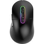 Mountain Makalu Max Gaming Maus mit Zwei Side Grip-Sets, Gravity Control System, PixArt PAW3370 Sensor und hybrider kabelgebunden/2.4GHz-kabellos-Verbindung