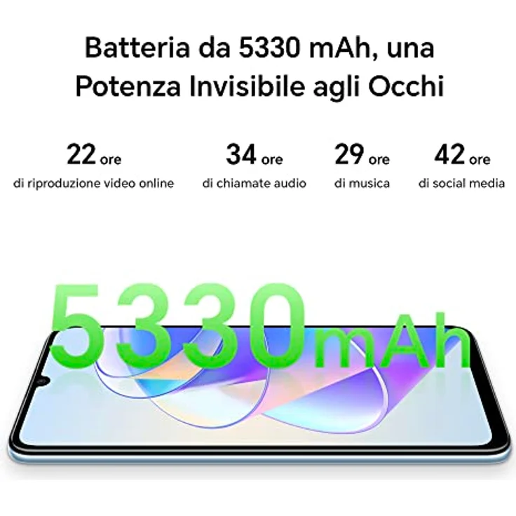 Honor X7a Smartphone 17,14cm (6,75 Zoll) LCD-Display, 128GB interner Speicher, 4GB RAM, Dual-SIM, Android 12, Midnight Black – Bild 2