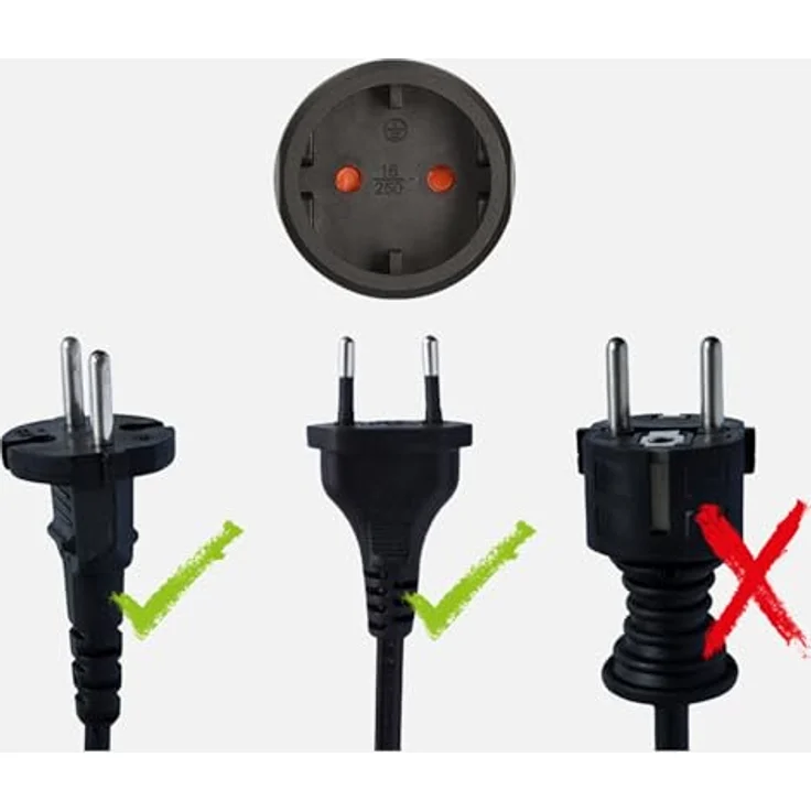 Brennenstuhl Reisestecker - Reiseadapter (Reise-Steckdosenadapter für: USA, Japan Steckdose und Euro-Konturen-Stecker) schwarz – Bild 5