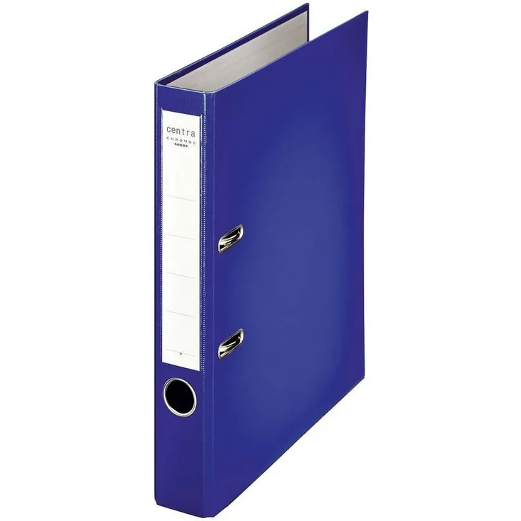Centra Aktenordner Ordner PP Chromos - A4, 52 mm, blau mit Hebelmechanik