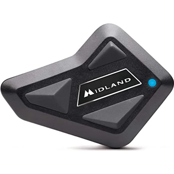 Midland BT Mini Single C1410, Bluetooth-Kommunikationssystem für Motorradfahrer, Helm-Headset mit Geräuschunterdrückung, Bike-to-Bike Kommunikation, Navigations- und Musik, 500 m, bis zu 3 Personen