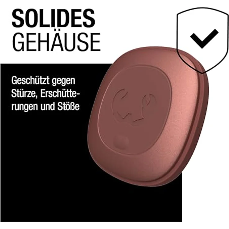 Fresh 'n Rebel Smart Finder - Funktioniert mit Apple Wo Ist? (IOS), Schlüsselfinder mit Lautsprecher, Smart Tag, IP67 Staub- und wasserdicht, Unterstützt Lost Mode, Austauschbare Akku (Safari Red) – Bild 4