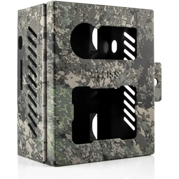 Zeiss Secacam 7 Metallgehäuse - Schutzgehäuse Wildkamera mit Bewegungsmelder Fotofalle Tierkamera Schutzbox Camouflage Nachtsichtgeräte Jagdkamera Gehäuse Schutz gegen Diebstahl – Bild 1